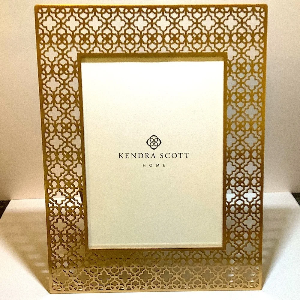 Kendra Scott Home Rose Gold 5 x 7 Filigree Picture Frame New